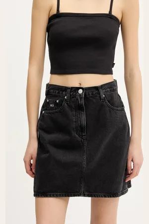 Tommy Hilfiger Džínová sukně barva, mini, DW0DW21275