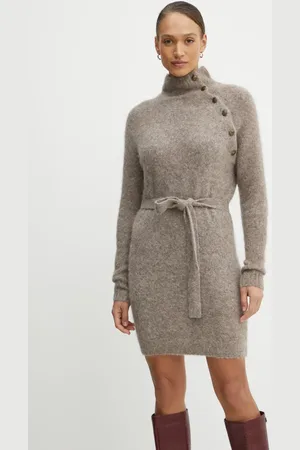 Guess Vlněné šaty THAIANE barva, mini, 4BGK88 5794Z