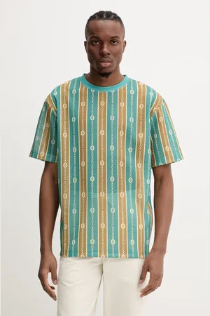 Drôle de Monsieur Tričko Le T-Shirt Mesh pánské, zelená barva, G-TS252-PL162-EM