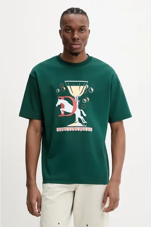 Drôle de Monsieur Bavlněné tričko Le T-Shirt Polo pánské, barva, s potiskem, G-TS241-CO199-DGN