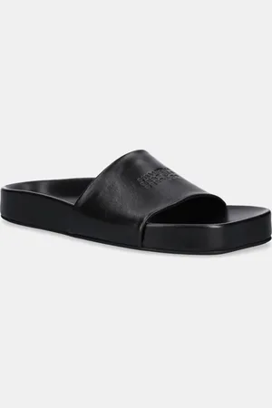 Maison Margiela Kožené pantofle pánské, barva, SH3WP0003