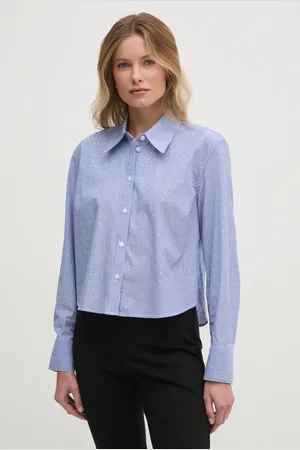 DKNY Košile dámská, barva, relaxed, s klasickým límcem, DJ4W2099