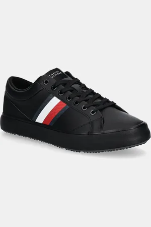 Tommy Hilfiger Kožené sneakers boty TH HI VULC CORE CLEAT STRIPES barva, FM0FM05199