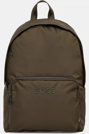 HUGO BOSS Batoh pánský, černá barva, velký, s aplikací, 50511918