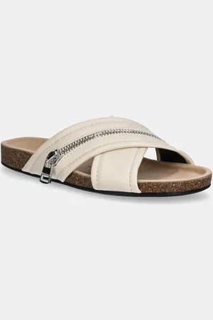J.W.Anderson Kožené pantofle Biker Loafer dámské, barva, SN0107 LA0268 002