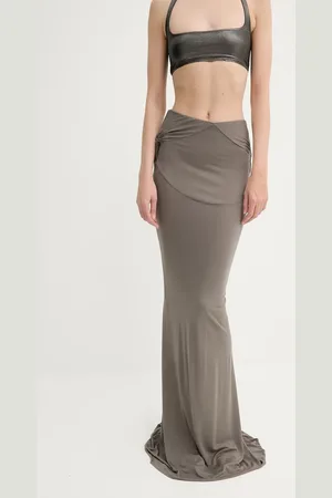 Rick Owens Sukně barva, maxi, pouzdrová, LI01E4312RV