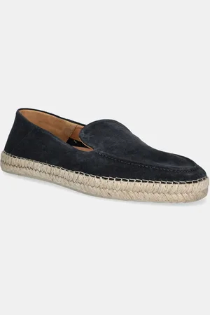 Hackett Semišové espadrilky ALTEA LOAFER tmavomodrá barva, HMS21491
