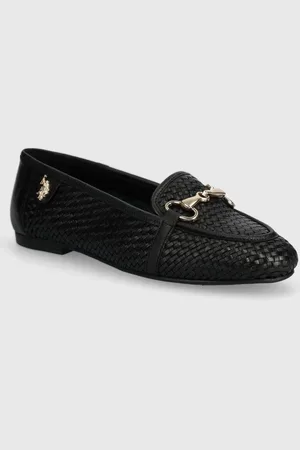 U.S. Polo Assn. Kožené mokasíny CHERY dámské, barva, na plochém podpatku, CHERY001W 4L1
