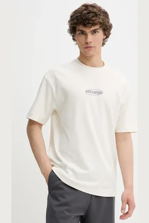 Hollister Tričko pánské, barva, s aplikací, KI323-5272