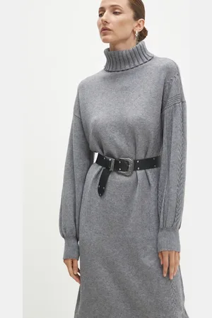 ANSWEAR Šaty barva, midi, oversize