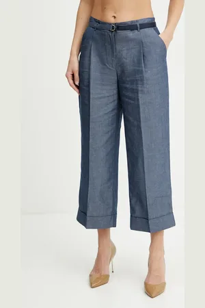 Liu Jo Kalhoty dámské, barva, široké, high waist, WA5132.T4818