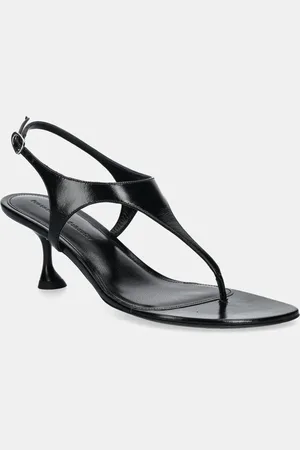 Proenza Schouler Kožené sandály Tee Thong barva, SH252042A