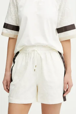 Liu Jo Bavlněné šortky barva, high waist, TA5160 TS930