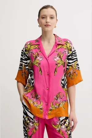 VERSACE Košile dámská, barva, relaxed, s klasickým límcem, 78HAL2P9 NS646