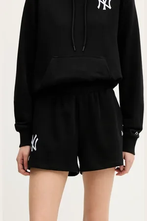 New Era Kraťasy dámské, barva, s aplikací, high waist, 60564909
