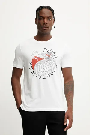 PUMA Bavlněné tričko GRAPHICS Execution pánské, barva, s potiskem, 684833
