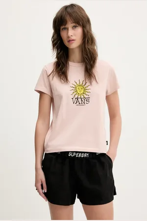 Vans Bavlněné tričko dámské, barva, VN000NX9O3N1