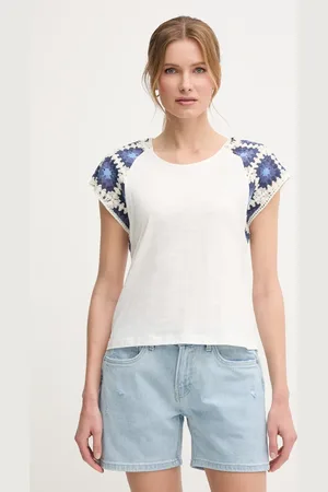 Pepe Jeans Bavlněné tričko VERENICE dámské, barva, PL506044