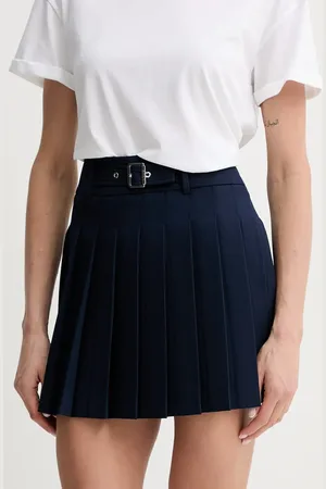 Liu Jo Sukně tmavomodrá barva, mini, áčková, WA5371.T1811
