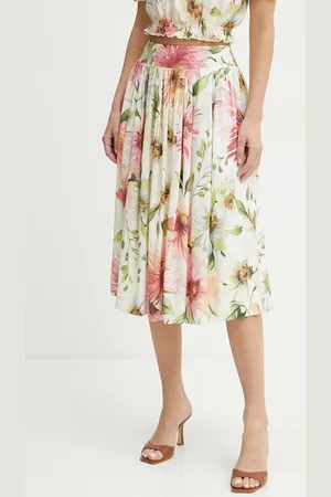 Guess Sukně ELODIE barva, midi, áčková, W5GD64 WH4S2