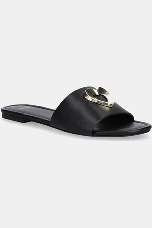 Moschino Kožené pantofle dámské, barva, JA28161G0MIA0000