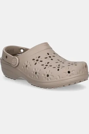 Crocs Pantofle Classic Floral Cut Out Clog dámské, barva, na klínku, 210927-214