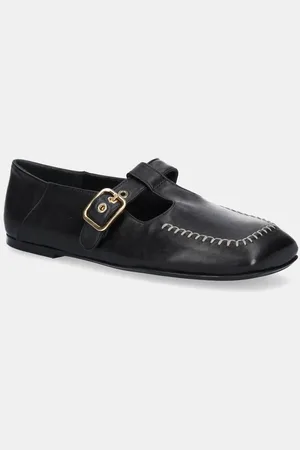 AGL ATTILIO GIUSTI LEOMBRUNI Kožené baleríny Ceramic Shoes barva, D840006PGKA0761013