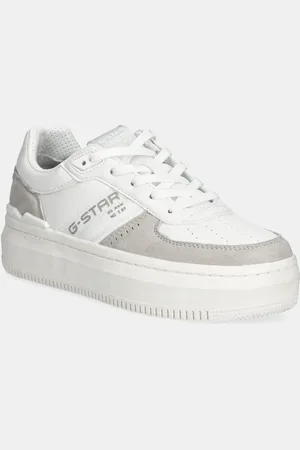 G-Star Sneakers boty EVE BSC LEA W barva, 2411076501.WHT.SLVR