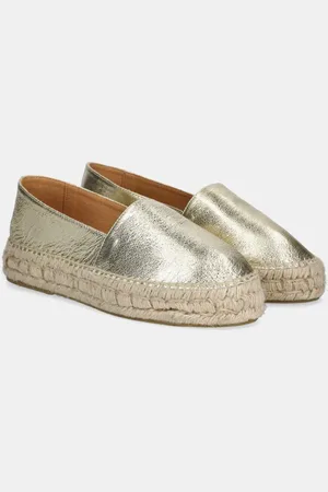 ANSWEAR Kožené espadrilky barva, na platformě