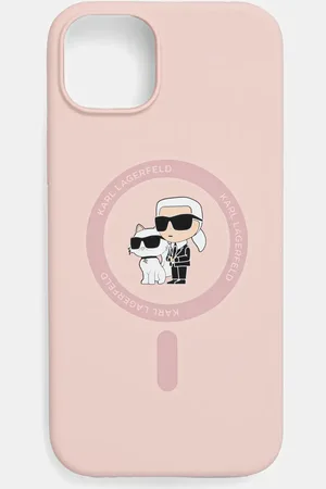 Karl Lagerfeld Obal na telefon iPhone 15 Plus barva, KLHMP15MSCMKCRHP