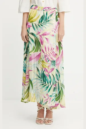 Guess Sukně NEW ROMANA barva, maxi, áčková, W5GD66 WH9Z2
