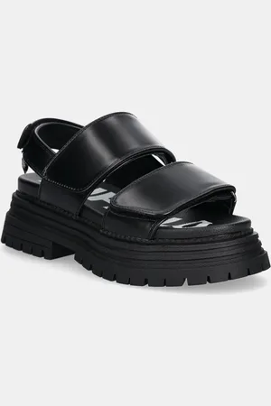 Buffalo Sandály Lennox Snd dámské, barva, na platformě, 1602271-BLK