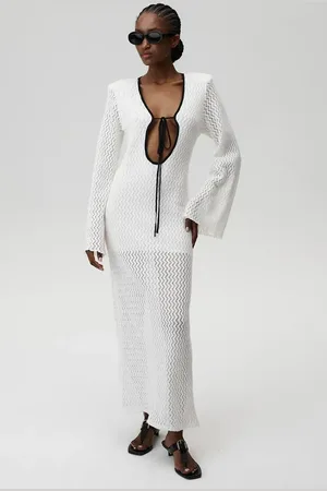 UNDRESS CODE Bavlněné šaty Venice Dress barva, maxi, přiléhavé, 902