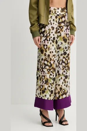 Liu Jo Kalhoty dámské, barva, široké, high waist, VA5143.TS806