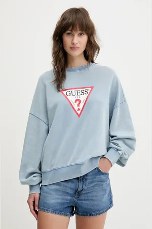 Guess Bavlněná mikina dámská, barva, s potiskem, W5GQ19 KCTJ1