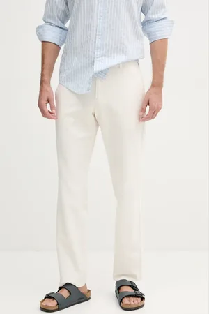 Guess Kalhoty s příměsí lnu MYRON pánské, barva, M5GB01 WH782