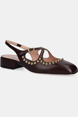 Bally Kožené lodičky barva, na podpatku, s odkrytou patou, WP3005
