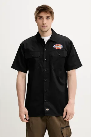 Dickies Košile pánská, barva, relaxed, s klasickým límcem, DK0A4XRRBLK1