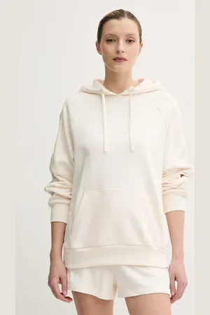 Armani Exchange Bavlněná mikina dámská, barva, s kapucí, s aplikací, XW000500 AF12804