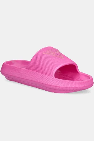 Guess Pantofle RUBBER SLIPPERS dámské, barva, E4GZ27 WG5X0