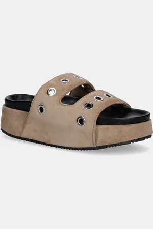 INUIKII Semišové pantofle Suede Studs dámské, barva, na platformě, 1004.005.0151.163 / 70103-153