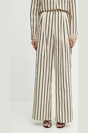 FORTE FORTE Kalhoty dámské, barva, široké, high waist, 13852 my pants