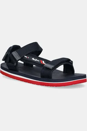 Pepe Jeans Sandály WEST SPORT pánské, tmavomodrá barva, PMS70161