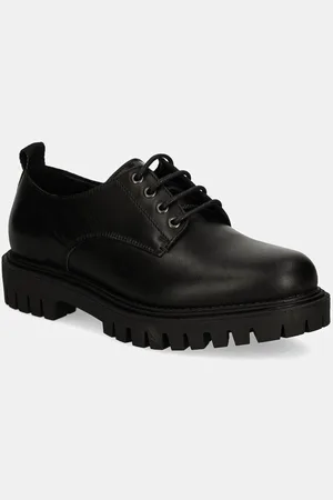 Tommy Hilfiger Kožené polobotky CASUAL HILFIGER CHUNKY LTH SHOE pánské, barva, FM0FM05301