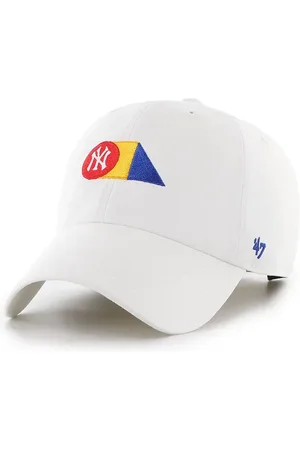 47 Brand Bavlněná baseballová čepice MLB New York Yankees barva, s aplikací, B-PRPCU17GWS-WH