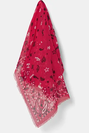Zadig & Voltaire Bavlněný šátek dámský, barva, OWSC01499