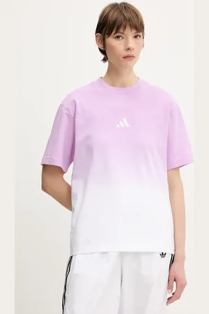adidas Bavlněné tričko ALL SZN Dip Dye dámské, barva, JJ4539