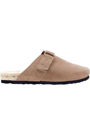 MANEBI Semišové pantofle Hamptons Clog Mules dámské, barva, W 1.9 B0