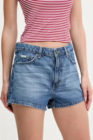 Guess Džínové šortky dámské, barva, high waist, W5GD0Y D5O11