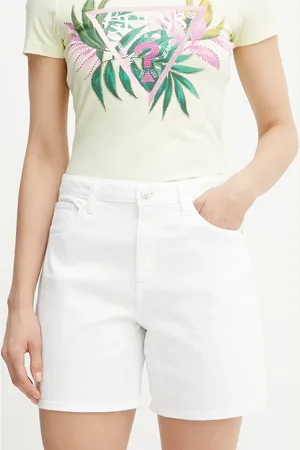 Guess Džínové šortky dámské, barva, high waist, W5GD1A D4T50